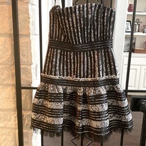 BCBGmaxazria strapless cocktail dress